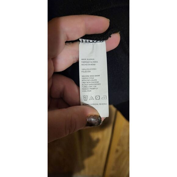 G.H. Bass & Co. Black ribbed fleece pullover - Picture 3 of 4